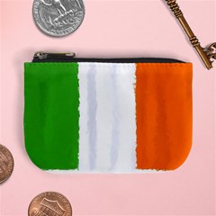 Flag Ireland, Banner Watercolor Painting Art Mini Coin Purses by picsaspassion