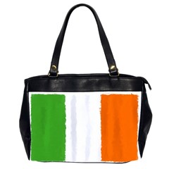 Flag Ireland, Banner Watercolor Painting Art Office Handbags (2 Sides)  by picsaspassion