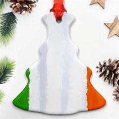 Flag Ireland, Banner Watercolor Painting Art Ornament (christmas Tree)  by picsaspassion