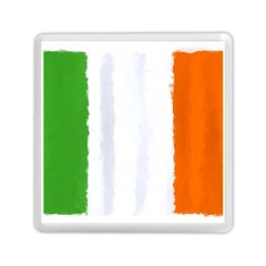 Flag Ireland, Banner Watercolor Painting Art Memory Card Reader (square)  by picsaspassion