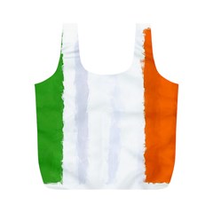 Flag Ireland, Banner Watercolor Painting Art Full Print Recycle Bags (m)  by picsaspassion