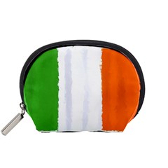 Flag Ireland, Banner Watercolor Painting Art Accessory Pouches (small)  by picsaspassion