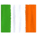 Flag Ireland, banner watercolor painting art Double Sided Flano Blanket (Medium)  60 x50  Blanket Front