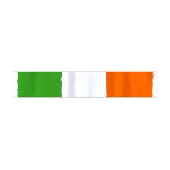 Flag Ireland, Banner Watercolor Painting Art Flano Scarf (mini) by picsaspassion