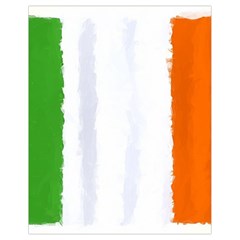 Flag Ireland, Banner Watercolor Painting Art Drawstring Bag (small) by picsaspassion