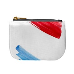 Tricolor Banner Watercolor Painting Art Mini Coin Purses by picsaspassion