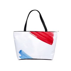 Tricolor Banner Watercolor Painting Art Shoulder Handbags by picsaspassion