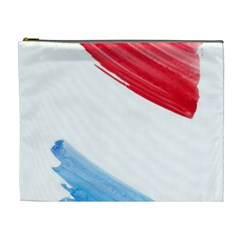 Tricolor Banner Watercolor Painting Art Cosmetic Bag (xl) by picsaspassion