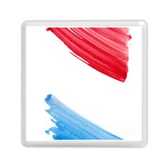 Tricolor Banner Watercolor Painting Art Memory Card Reader (square)  by picsaspassion