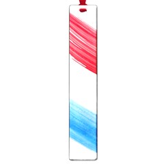 Tricolor Banner Watercolor Painting Art Large Book Marks by picsaspassion