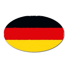 German flag, banner Deutschland, watercolor painting art Oval Magnet