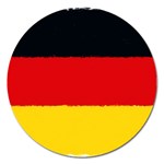 German flag, banner Deutschland, watercolor painting art Magnet 5  (Round) Front