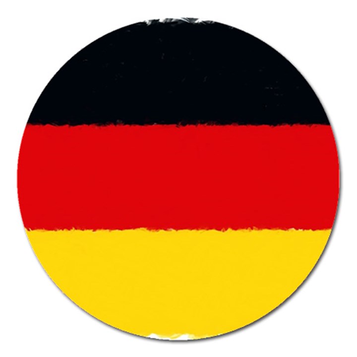 German flag, banner Deutschland, watercolor painting art Magnet 5  (Round)