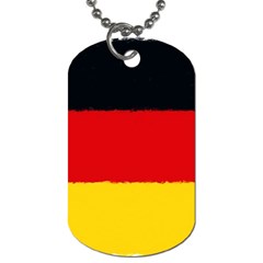 German flag, banner Deutschland, watercolor painting art Dog Tag (One Side)