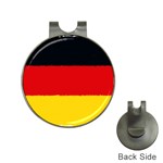 German flag, banner Deutschland, watercolor painting art Hat Clips with Golf Markers Front