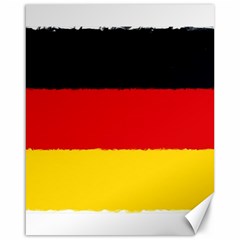 German flag, banner Deutschland, watercolor painting art Canvas 16  x 20  