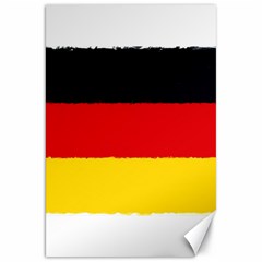 German flag, banner Deutschland, watercolor painting art Canvas 20  x 30  