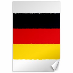 German flag, banner Deutschland, watercolor painting art Canvas 24  x 36 