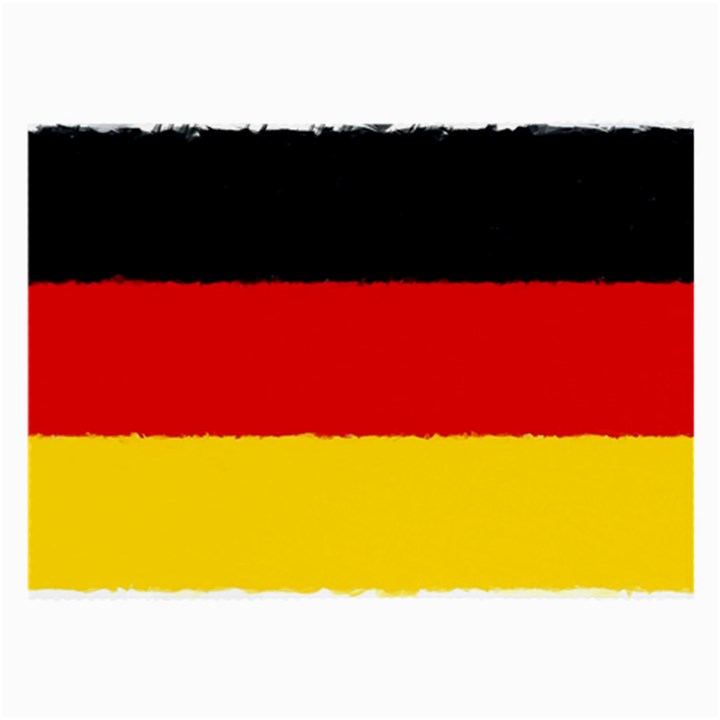 German flag, banner Deutschland, watercolor painting art Large Glasses Cloth (2-Side)