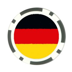 German flag, banner Deutschland, watercolor painting art Poker Chip Card Guard