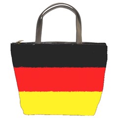 German Flag, Banner Deutschland, Watercolor Painting Art Bucket Bags by picsaspassion