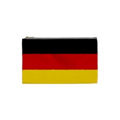 German Flag, Banner Deutschland, Watercolor Painting Art Cosmetic Bag (small)  by picsaspassion