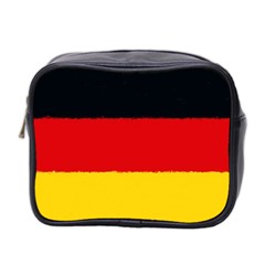 German flag, banner Deutschland, watercolor painting art Mini Toiletries Bag 2-Side