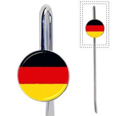 German Flag, Banner Deutschland, Watercolor Painting Art Book Mark by picsaspassion