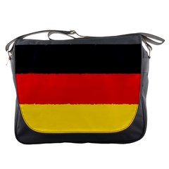 German flag, banner Deutschland, watercolor painting art Messenger Bags