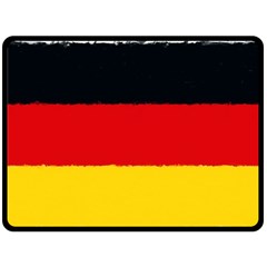 German flag, banner Deutschland, watercolor painting art Double Sided Fleece Blanket (Large) 