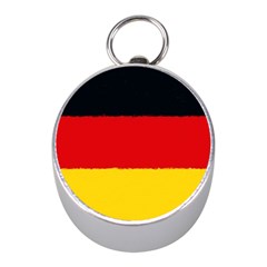 German flag, banner Deutschland, watercolor painting art Mini Silver Compasses