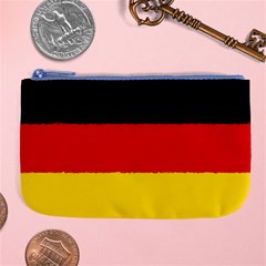 German flag, banner Deutschland, watercolor painting art Large Coin Purse