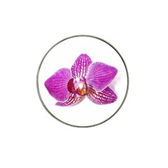 Lilac Phalaenopsis Aquarel  watercolor art painting Hat Clip Ball Marker (4 pack)