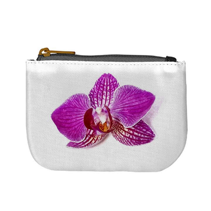 Lilac Phalaenopsis Aquarel  watercolor art painting Mini Coin Purses