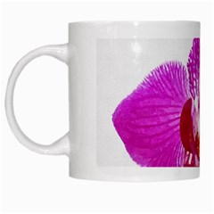 Lilac Phalaenopsis Flower, Floral Oil Painting Art White Mugs by picsaspassion