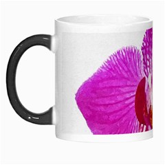 Lilac Phalaenopsis Flower, Floral Oil Painting Art Morph Mugs by picsaspassion