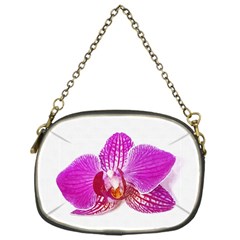 Lilac Phalaenopsis Flower, Floral Oil Painting Art Chain Purses (one Side)  by picsaspassion