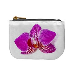 Lilac Phalaenopsis Flower, Floral Oil Painting Art Mini Coin Purses by picsaspassion