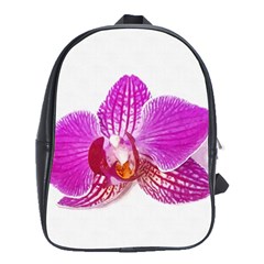 Lilac Phalaenopsis Flower, Floral Oil Painting Art School Bag (large) by picsaspassion