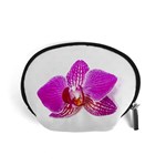 Lilac Phalaenopsis flower, Floral Oil painting art Accessory Pouches (Small)  Front