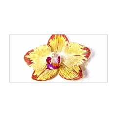 Yellow Phalaenopsis Flower, Floral Aquarel Watercolor Painting Art Yoga Headband by picsaspassion