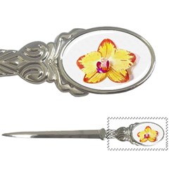 Phalaenopsis Yellow Flower, Floral Oil Painting Art Letter Openers by picsaspassion