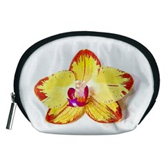 Phalaenopsis Yellow Flower, Floral Oil Painting Art Accessory Pouches (medium)  by picsaspassion