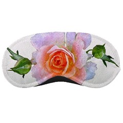 Pink Rose Flower, Floral Oil Painting Art Sleeping Masks by picsaspassion