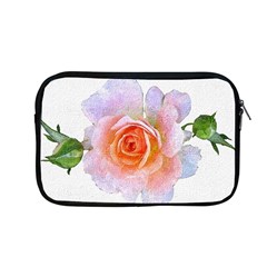 Pink Rose Flower, Floral Oil Painting Art Apple Macbook Pro 13  Zipper Case by picsaspassion