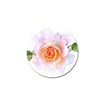 Pink Rose flower, floral watercolor aquarel painting art Golf Ball Marker (4 pack) Front