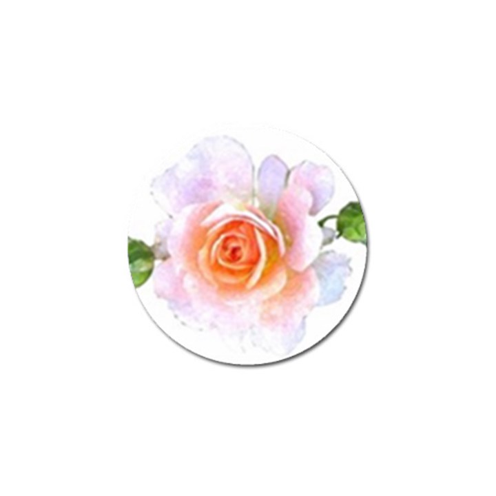 Pink Rose flower, floral watercolor aquarel painting art Golf Ball Marker (4 pack)