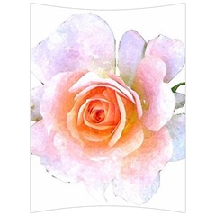 Pink Rose Flower, Floral Watercolor Aquarel Painting Art Back Support Cushion