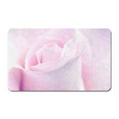 Rose Pink Flower, Floral Aquarel - Watercolor Painting Art Magnet (rectangular) by picsaspassion