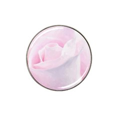 Rose Pink Flower, Floral Aquarel - Watercolor Painting Art Hat Clip Ball Marker (10 Pack)